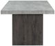 Global Furniture USA D2410 Gray Dining Table with Dark Brown Base-2