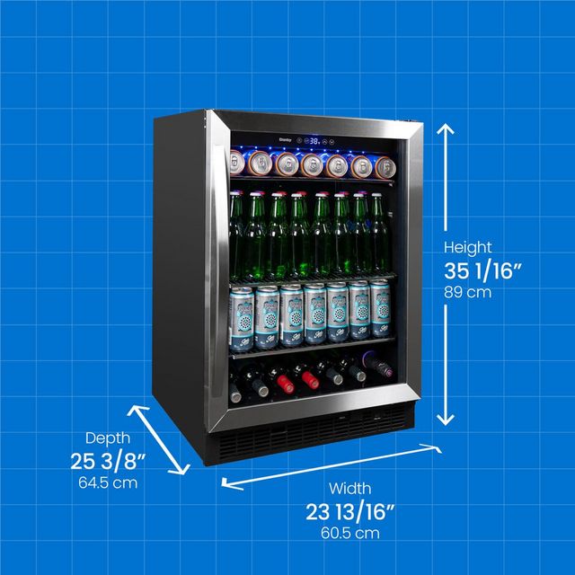 Danby® 24" 5.7 Cu. Ft. Stainless Steel Built In Beverage Center-5