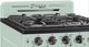 Unique® Appliances Classic Retro 24" Summer Mint Green Freestanding Gas Range-4