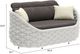 Zuo® Modern Coral Reef Gray/White Aluminum Outdoor Loveseat -5