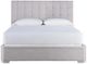Universal Explore Home™ Love. Joy. Bliss. Miranda Kerr Home Uptown Pewter Queen Upholstered Panel Bed-3