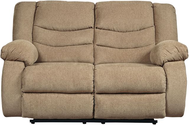 Signature Design by Ashley® Tulen Mocha Reclining Loveseat-1