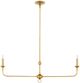 Currey & Company Nottaway Gold Linear  Chandelier-0