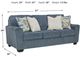 Signature Design by Ashley® Cashton Blue Sofa-3