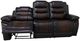 New Classic® Home Furnishings Nikko Brown Dual Manual Reclining Sofa-4