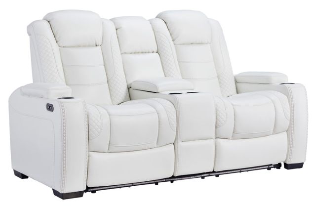 Signature Design by Ashley® Party Time 3-Piece White Power Reclining Living Room Seating Set-2