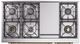 Ilve® Nostalgie II Series 48" White Pro Style Dual Fuel Range-2