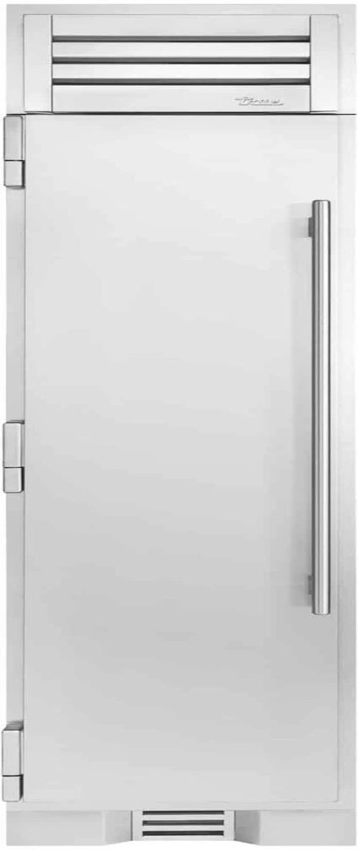 True® 24" 12.4 Cu. Ft. Stainless Steel Column Freezer-0