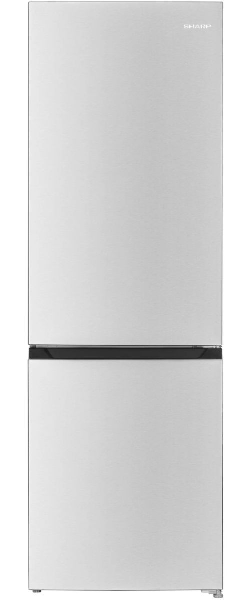 Sharp® 24" 10.4 Cu. Ft. Fingerprint Resistant Stainless Steel Counter Depth Bottom Freezer Reversible Door Refrigerator -0