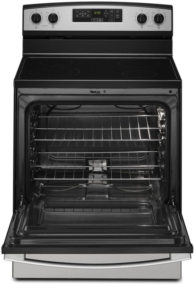 Amana® 30" Stainless Steel Freestanding Electric Range-1