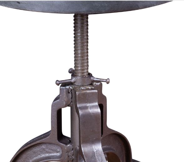 Home Trends & Design Wellington Black/Natural Adjustable Stool-3