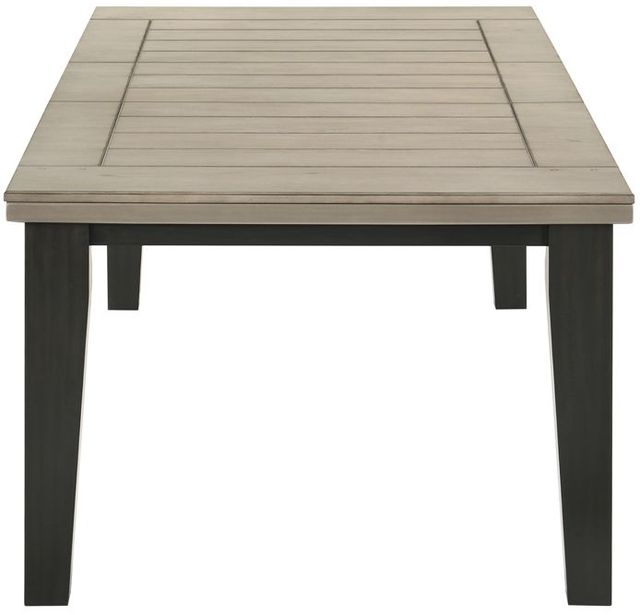 Crown Mark Bardstown Light Gray Dining Table with Black Base-3