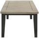 Crown Mark Bardstown Light Gray Dining Table with Black Base-3