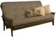 Kodiak Furniture Tucson Linen Stone/Rustic Walnut Queen Futon with Mattress-0