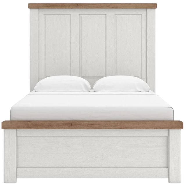 Benchcraft® Savonport Brown/White Queen Panel Bed-2