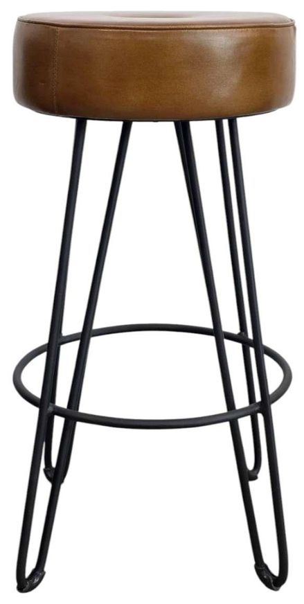 Nest Home Collections River Black/Brown Counter Stool-0