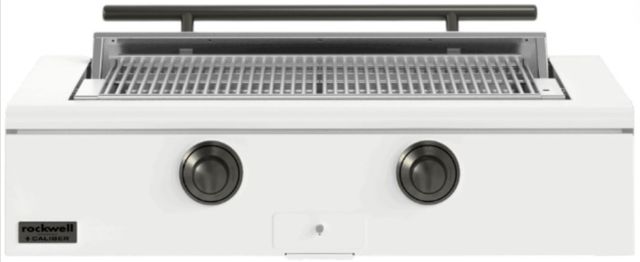Caliber™ Rockwell Social 2-Burner Matte White Built-In Natural Gas Grill with Pewter Hardware-0