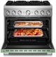 KitchenAid® 36" Cardamom Pro Style Dual Fuel Range with No Preheat Air Fry Mode-1