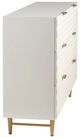 Stylecraft Cream Textured Gold/White Cabinet-1