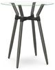 Amisco Customizable Link Glass Top 36" Round Bar Table-0