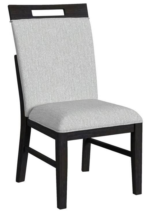 Elements International Transcend Charcoal/Light Gray Dining Side Chair-0
