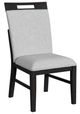 Elements International Transcend Charcoal/Light Gray Dining Side Chair-0