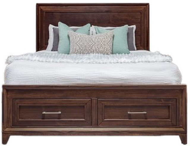 Mako Wood Furniture Inc. Aspen King Storage Panel Bed-1