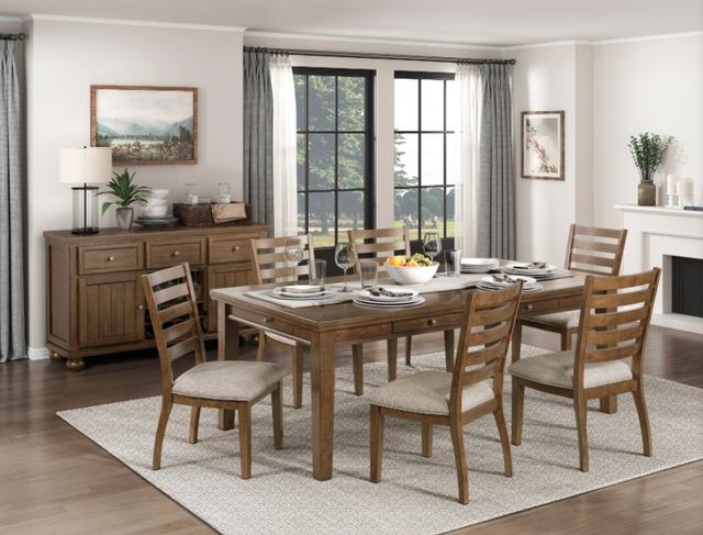 Homelegance® Tigard Beige/Cherry Dining Side Chair-1