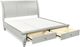 aspenhome® Cambridge Light Gray Paint Queen Sleigh Storage Bed-1