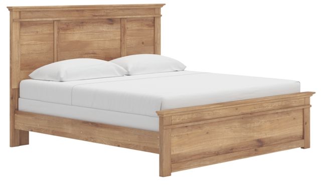 Signature Design by Ashley® Fenderport Tan King Panel Bed-0