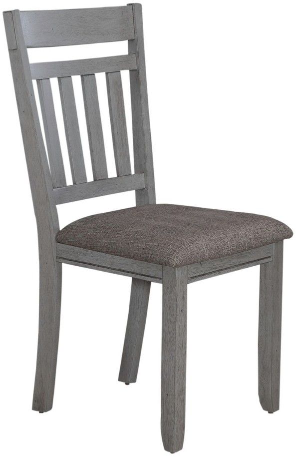 Liberty Furniture Newport 7-Piece Carbon Gray/Smokey Gray Trestle Dining Set-3