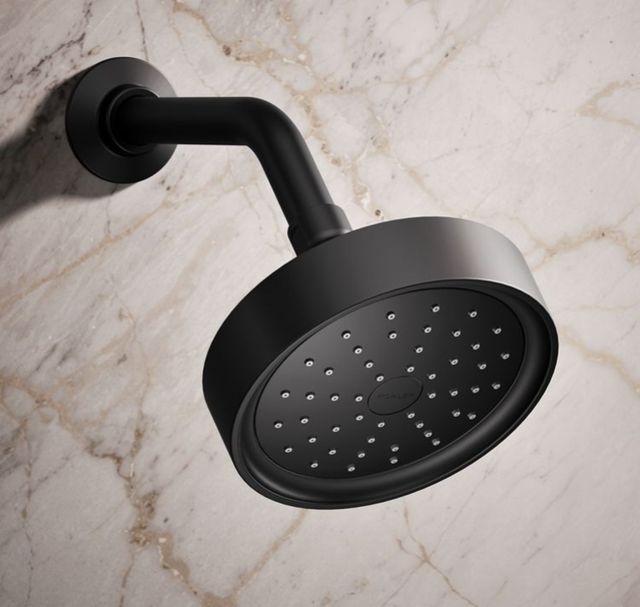 KOHLER® Purist® Matte Black 2.5 GPM Single-Function Showerhead-1
