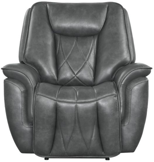 Corinthian Furniture Jordan Charcoal Power Recliner-2