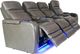 RowOne Cortés Home Entertainment Seating Gray 4-Chair Straight Row-1