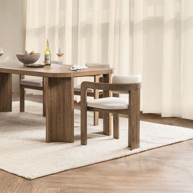 Classic Home Labelle Tan Oak Dining Arm chair-1