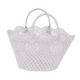 A & B Home White 12" Lace Basket -0