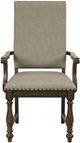 Mazin Furniture Stonington Brown/Gray Dining Room Arm Chair-1
