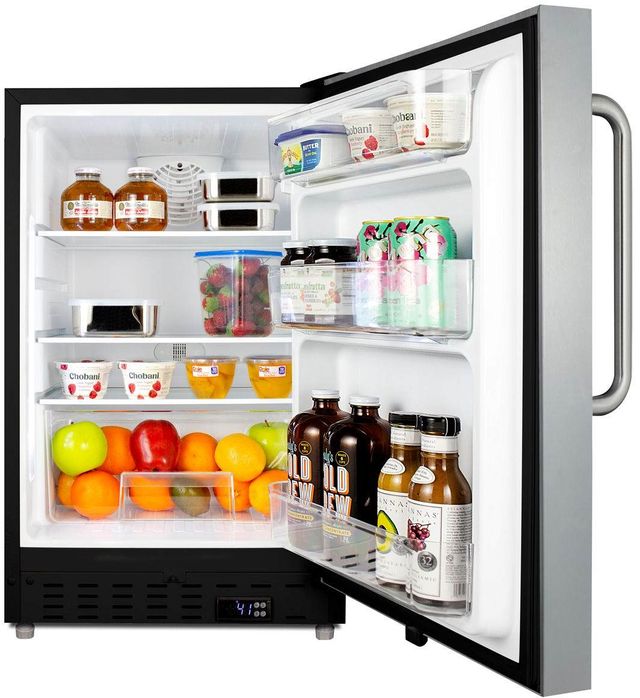 Summit® 3.5 Cu. Ft. Stainless Steel Under The Counter Refrigerator-2