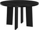Coaster® Strouse 5-Piece Black/Gray Round Dining Table Set-4