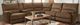 Furniture of America® Cerelia 6-Piece Brown Modular Power Reclining Sectional-0