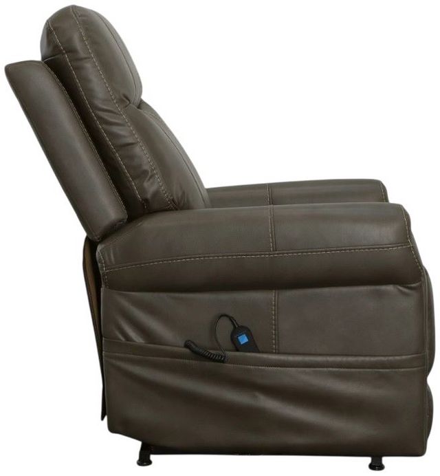 Flexsteel® Jenkins Brown Power Lift Recliner with Power Headrest and Lumbar-3