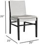 Nest Home Collections Lola Black Wash/Cream Dining Chair-2