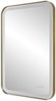 Uttermost® Crofton Lighted Brass Vanity Mirror-2