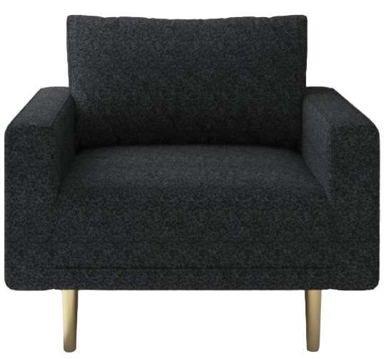 Furniture of America® Elverum Black Chair-1