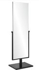 Renwil® Samira Matte Black Floor Mirror-1