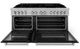 ZLINE 60" Satin Stainless Steel Pro Style Dual Fuel Range with Black Matte Door-1