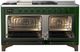 Ilve® Majestic III 60" Emerald Green Pro Style Dual Fuel Liquid Propane Range with French Top and Burnished Trim-1