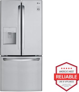 LG 30 in. 21.8 Cu. Ft. Stainless Steel French Door Refrigerator