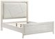 Homelegance® Asteria Antique White/Ivory California King Upholstered Panel Bed-4