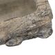 A & B Home Nickel Log Planter with Mushroom-2